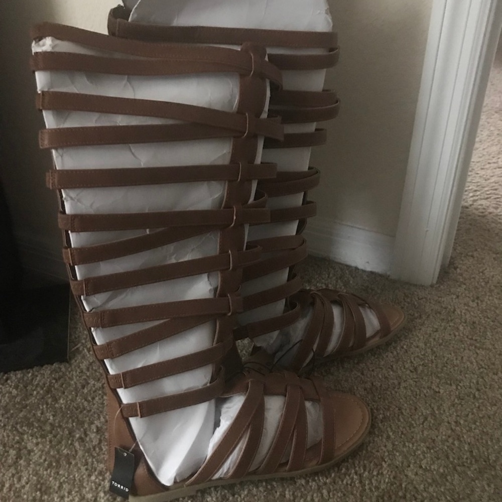 Tall Knee Gladiator Sandals
